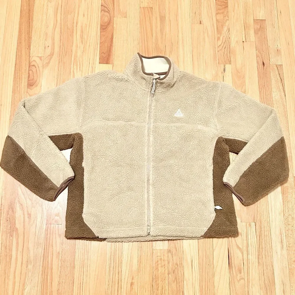 Nike ACG Therma-FIT ADV Mens Size L Canwell Glacier Beige Khaki Windproof Jacket